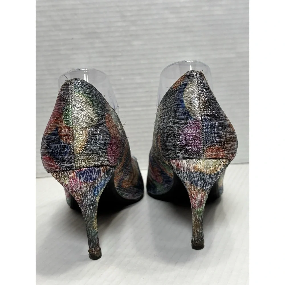 Torta‎ Caliente Tonya 80139 Rhinestone Pointed Toe Stiletto Heels Size 11M Art